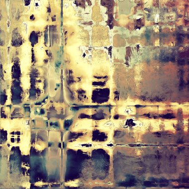 Eski vintage zemin. Orijinal arka plan veya farklı renk desenleri ile yaşlı doku