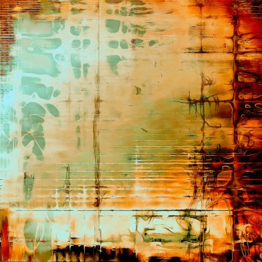 Geleneksel grunge arka plan, çizik doku vintage tarzı tasarıma sahip ve farklı renk desen