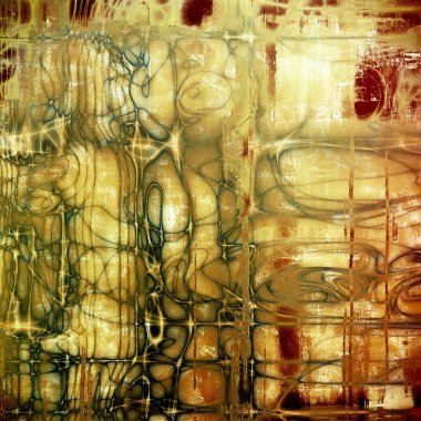 Retro arka plan veya vintage tarzı tasarım ve farklı renk desen ile eski püskü doku soyut soluk