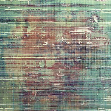 Vintage doku, eski stil çerçeve dekorasyon grunge grafik öğeleri ve farklı renk desen