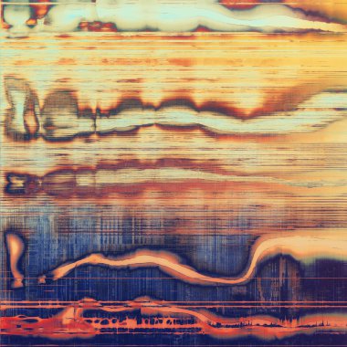 Vintage doku, eski stil çerçeve dekorasyon grunge grafik öğeleri ve farklı renk desen