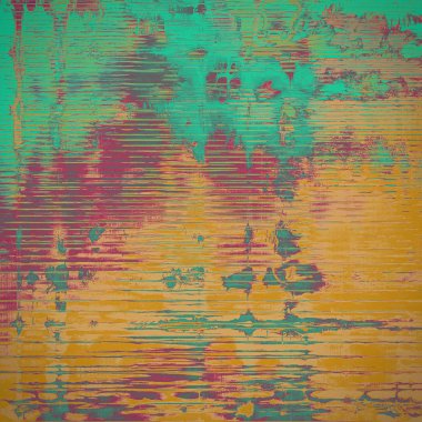 Vintage doku, eski stil çerçeve dekorasyon grunge grafik öğeleri ve farklı renk desen