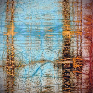 Eski grunge antika arka plan veya farklı renk desenleri ile eski püskü doku