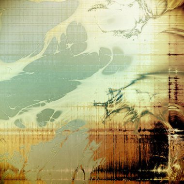 Eski doku veya hasarlı eski stil ve arka plan vintage grungy tasarım öğeleri farklı renk desen