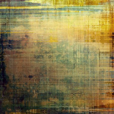 Dekoratif kompozisyon veya dokulu grunge öğeleri ve farklı renk desen vintage şablonu tasarlanmış eski stil