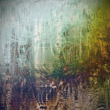 Dekoratif kompozisyon veya dokulu grunge öğeleri ve farklı renk desen vintage şablonu tasarlanmış eski stil