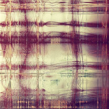 Vintage tarzı tasarım öğeleri, çizik doku ve farklı renk desen Retro arka plan