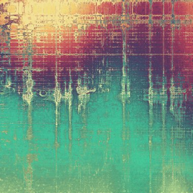 Vintage tarzı tasarım öğeleri, çizik doku ve farklı renk desen Retro arka plan