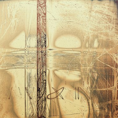 Retro tarzı arka plan, yaşlı grafik doku ile farklı renk desen