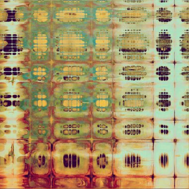 Eski stil, arka plan ile yaratıcı dekor ve farklı renk desen doku