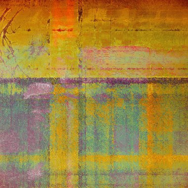 Renkli arka retro plan, yaşlı vintage doku. Farklı renk desen ile