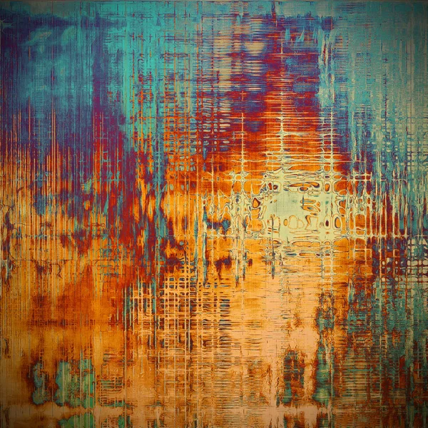 Fundo retro abstrato colorido, textura vintage envelhecida. Com padrões de cores diferentes — Fotografia de Stock