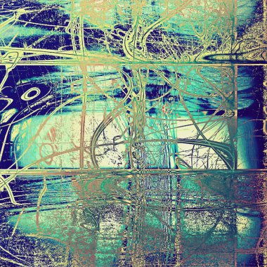 Vintage ve retro tasarım öğeleri soluk grunge arka plan üzerinde. Farklı renk desen ile