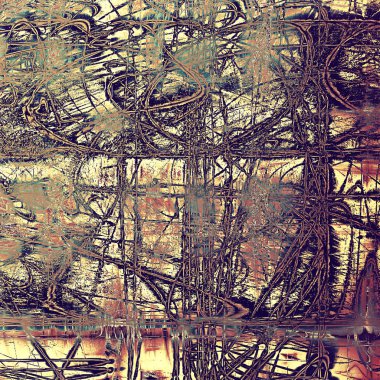 Antika çerçeve grunge arka plan ile. Farklı renk desen ile