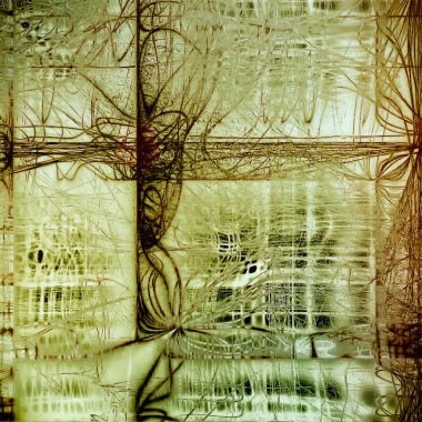 Antika çerçeve grunge arka plan ile. Farklı renk desen ile