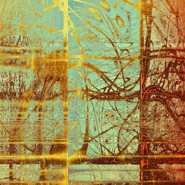 Vintage doku, eski çizilmiş arka plan yaşlı. Farklı renk desen ile