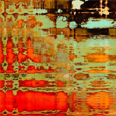 Vintage doku, eski çizilmiş arka plan yaşlı. Farklı renk desen ile