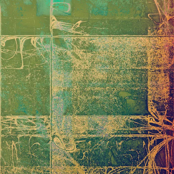 Estilo retro fundo abstrato, textura gráfica envelhecida com diferentes padrões de cores — Fotografia de Stock