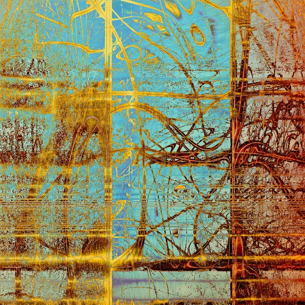 Antieke frame met grunge achtergrond. Met patronen met verschillende kleuren — Stockfoto