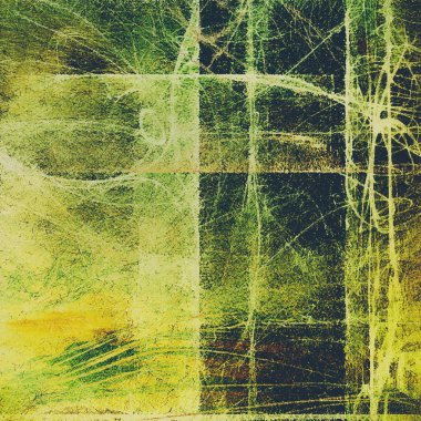 Arka plan veya doku. Grunge stil öğeleri ve farklı renk desen Vintage grafik kompozisyonu