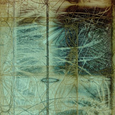 Vintage tarzı ve farklı renk desen eski püskü doku ile yaşlı grunge grafik arka plan