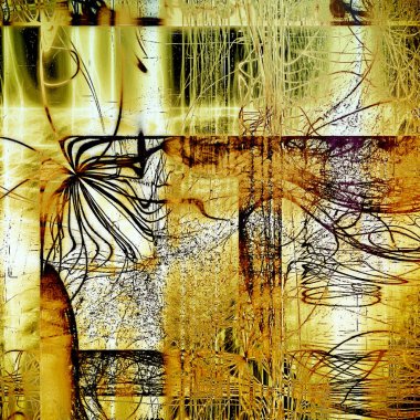 Antika çerçeve veya arka plan vintage duygu ile. Yaşlı doku ile farklı renk desen