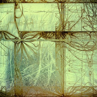 Grunge öğeleri tasarımınız için vintage doku üzerinde yıpranmış. Arka plan ile farklı renk desen