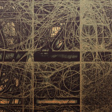 Retro doku, perişan ve düzensiz arka planda grunge tarzı. Farklı renk desen ile