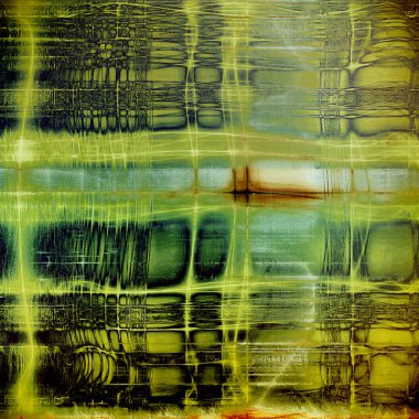 Vintage çerçeve, eski stil dekor öğeleri ve farklı renk desen grunge arka plan