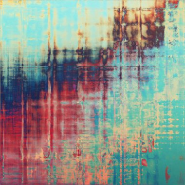 Grunge bir yaratıcı vintage tarzı poster için arka plan. Farklı renk desen ile