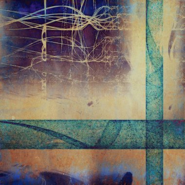 Doku, antika antika arka plan farklı renk desenleri ile dekore edilmiş