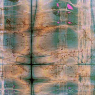 Antika çerçeve grunge arka plan ile. Farklı renk desen ile