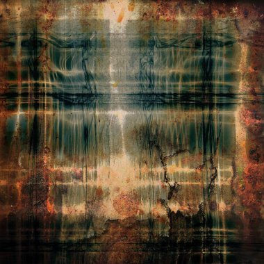 Antika çerçeve grunge arka plan ile. Farklı renk desen ile