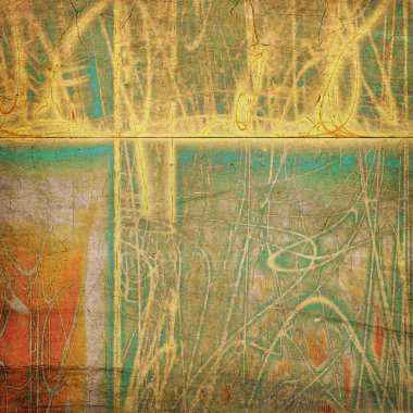 Sıkıntılı doku, zarar farklı renk desenleri ile antika arka plan