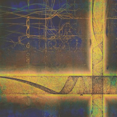 Grunge bir yaratıcı vintage tarzı poster için arka plan. Farklı renk desen ile