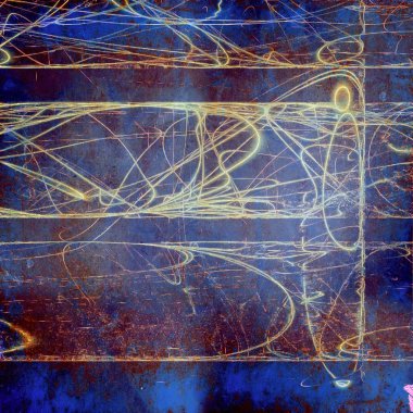 Vintage eski arka plan veya doku grunge dekor öğeleri ve farklı renk desen