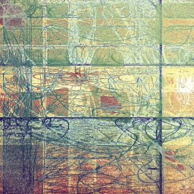 Eski vintage doku ve farklı renk desen retro tarzı arka plan