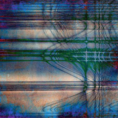 Eski vintage doku ve farklı renk desen retro tarzı arka plan