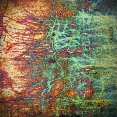 Vintage tarzı grafik öğeleri, retro duygu kompozisyon ve farklı renk desen Grunge arka plan