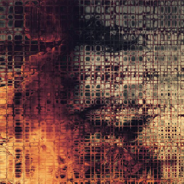 Grunge background with vintage style graphic elements, retro feeling composition and different color patterns