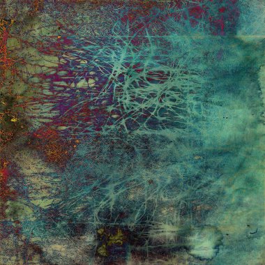 Retro grunge antika arka plan veya yıpranmış antika doku ile farklı renk desen