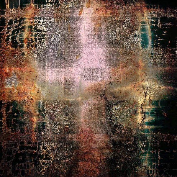Retro grunge antika arka plan veya yıpranmış antika doku ile farklı renk desen