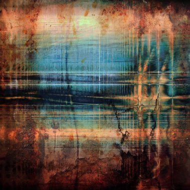 Vintage eski retro ve arka plan eski stil tasarım öğeleri farklı renk desen