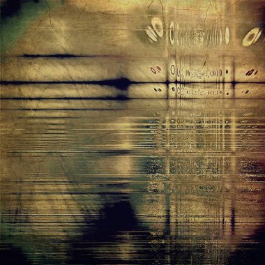 Keskin dokulu arka plan, vintage zemin eski stil öğeleri ve farklı renk desen ile yaşlı