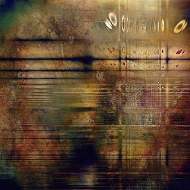 Keskin dokulu arka plan, vintage zemin eski stil öğeleri ve farklı renk desen ile yaşlı