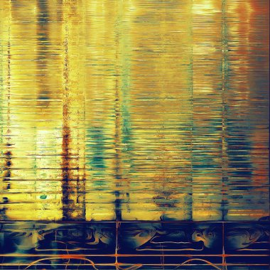 Keskin dokulu arka plan, vintage zemin eski stil öğeleri ve farklı renk desen ile yaşlı