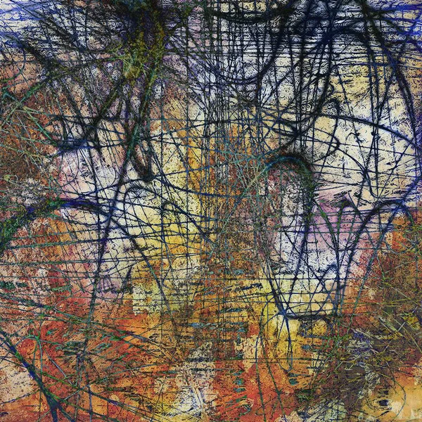 Keskin dokulu arka plan, vintage zemin eski stil öğeleri ve farklı renk desen ile yaşlı