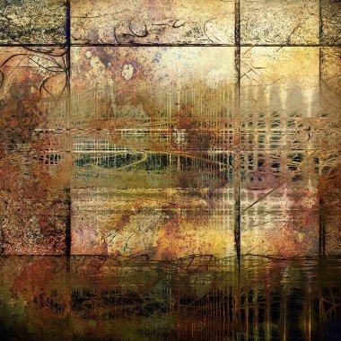 Sanat doku, yaratıcı tasarım için vintage arka plan. Farklı renk desen ile