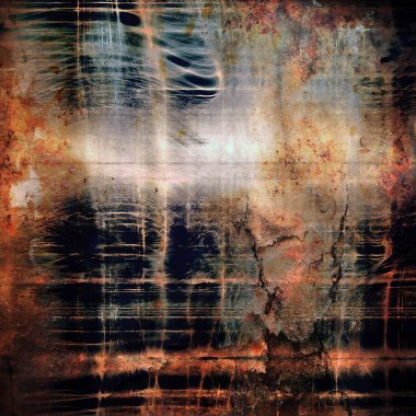 En eski vintage arka planda grunge tarzı. Farklı renk desenleri ile eski doku