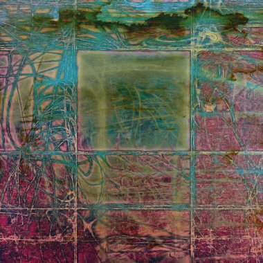 Doku retro, vintage tarzı elemanları ve farklı renk desen ile arka plan